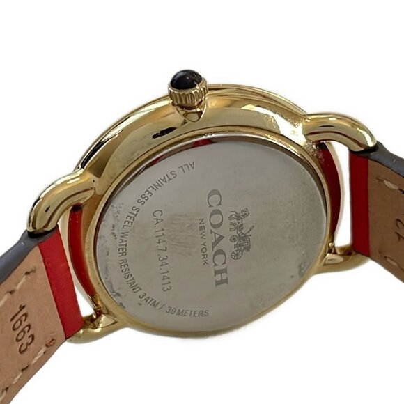 Auth COACH - CA.114.7.34.1413 Red Women's Wrist Watch - Picture 4 of 5